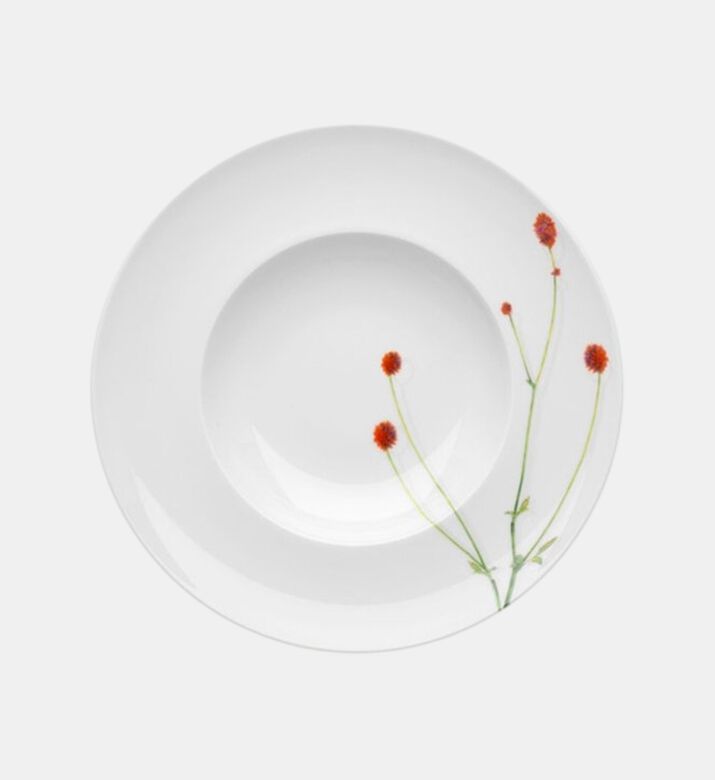 طبق طعام بتصميم أزهار