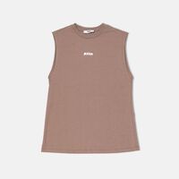 Multi Logo Print Jersey Tank Top