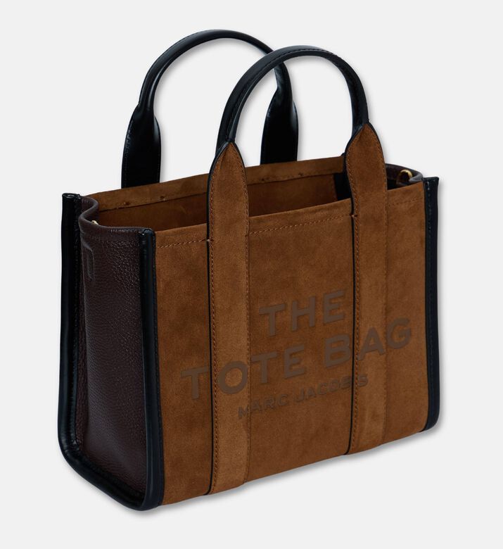 Marc Jacobs The Suede Debossed Small Tote Bag, Light-brown, Packshot View