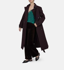 معطف ترينش كينار بصفي أزرار