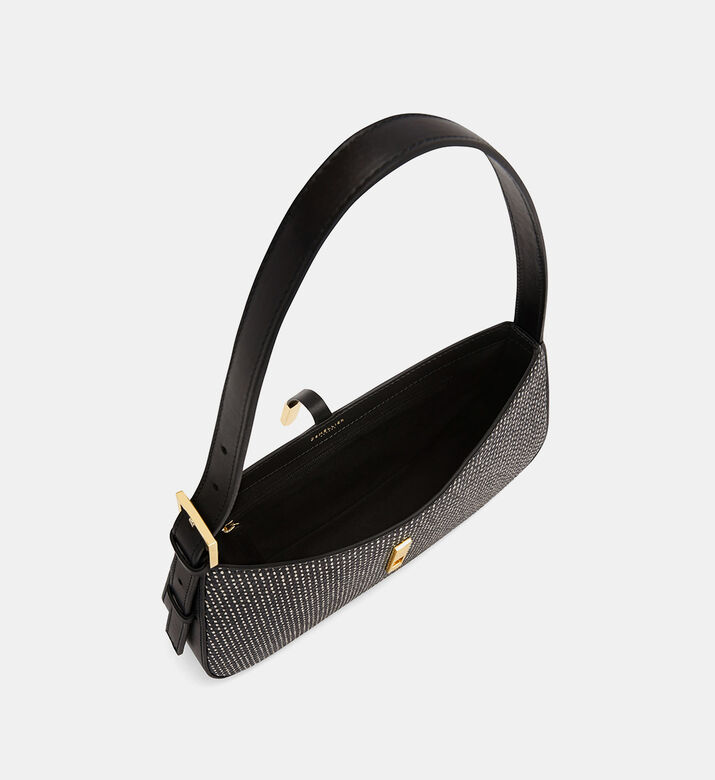 حقيبة كتف صغيرة منقطة