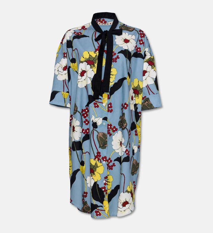 Marni All-over Floral-print Flared Dress, Packshot View