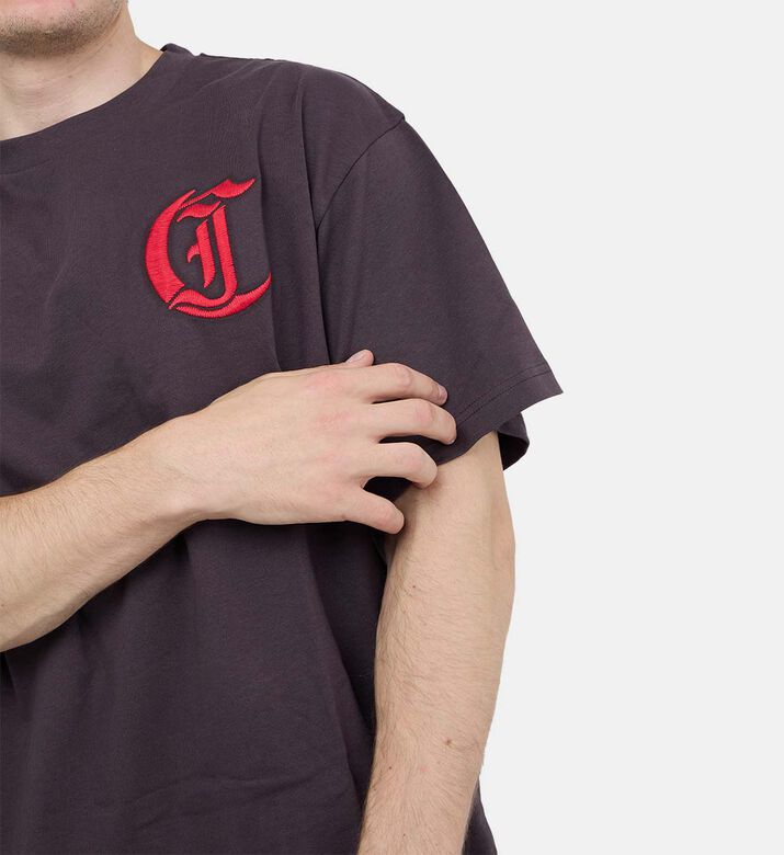 Embroidered Logo Crewneck T-shirt