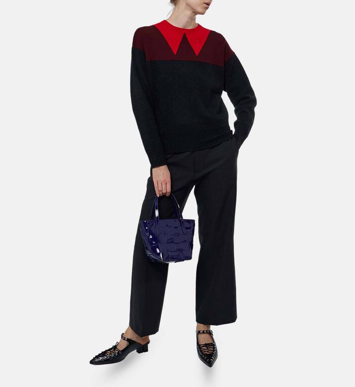 Plan C Button Closure Regular-fit Pants, Model View