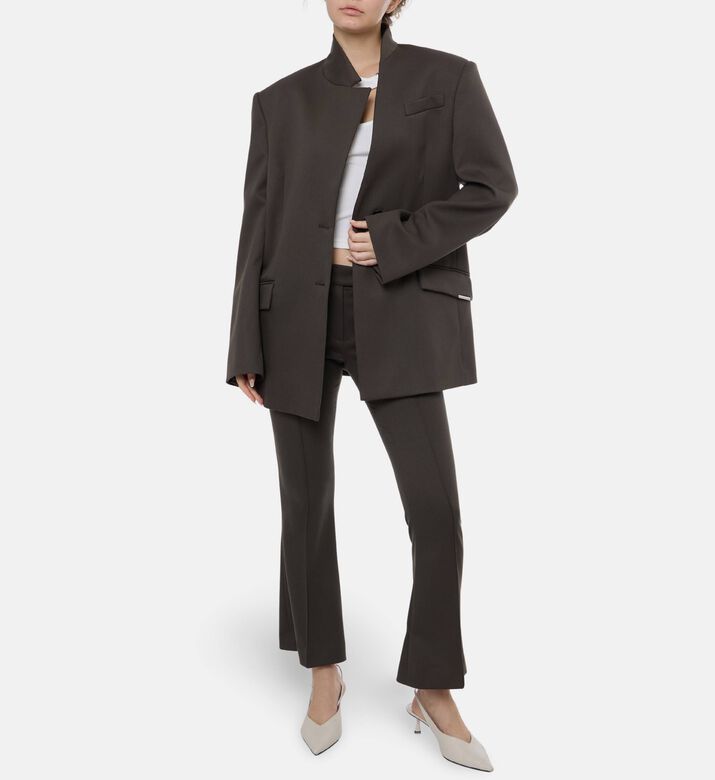 The Attico High-neck Button-up Jacket, Model View