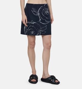 Rose Print Mini Skirt Rose Print Mini Skirt