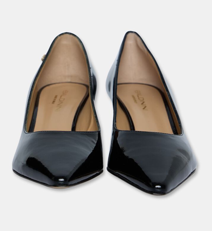 Baldinini Patent Leather Kitten Heel Pumps, Black, Eu-37, Packshot View