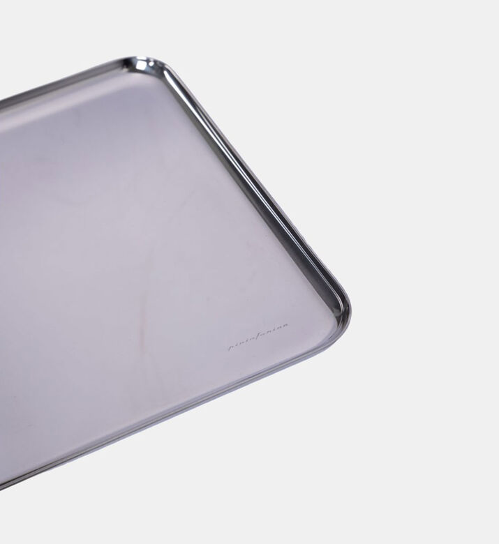 صينية مستطيلة من الفولاذ المقاوم للصدأ