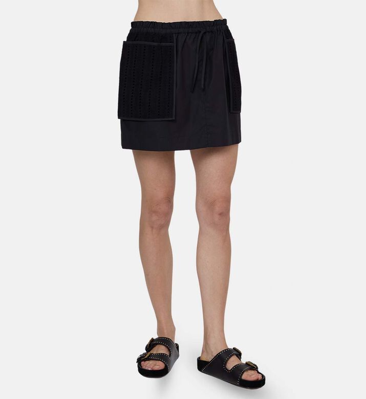 Samanarola Broderie Anglaise Loose-fit Skirt