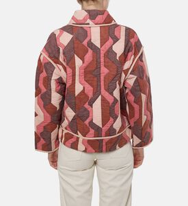 Ba and Sh Trincy Geometric Patchwork Cropped Jacket, Model View