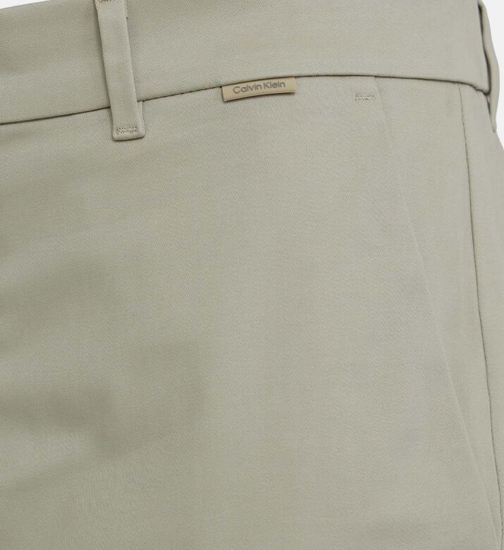 Cotton Stretch Tapered Trousers