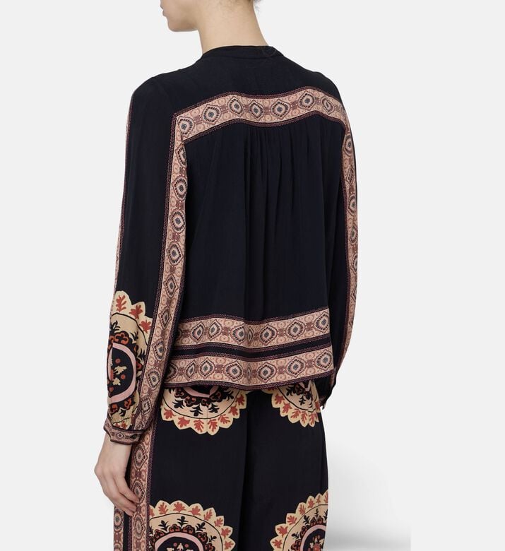 Ba and Sh Printed Long-sleeve Shirt, Model View