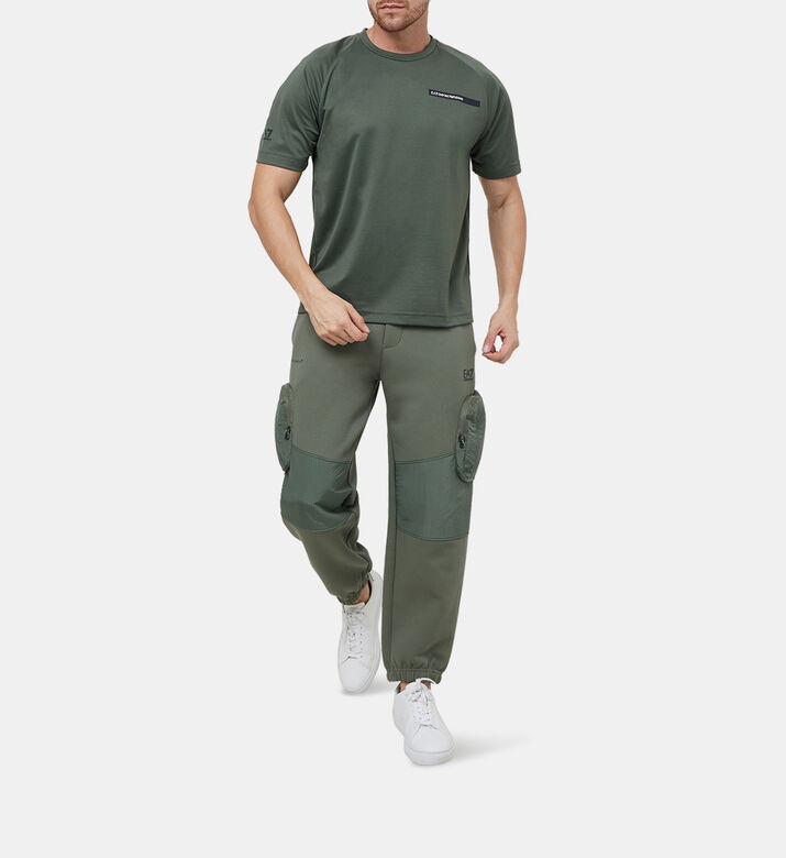 Athletic Mix Technical-fabric T-shirt