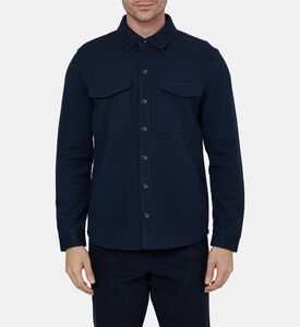 Cotton Flap Pockets Shirt Jacket