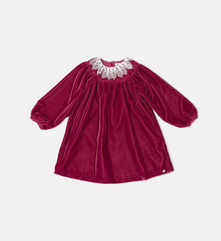 Tartine et Chocolat Velvet Lace Collar Dress, Packshot View