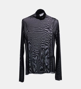 High-neck Long-sleeve Top