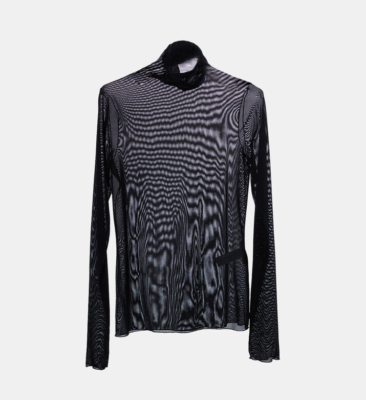 High-neck Long-sleeve Top