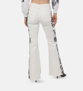 Alice and Olivia Floral-print Flared Pants, Model View Alice and Olivia Floral-print Flared Pants, Model View