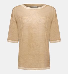 Knitted Short-sleeve Sweater