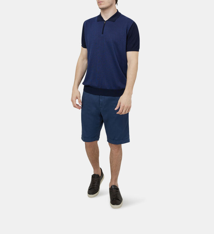 Stretch Cotton Bermuda Shorts