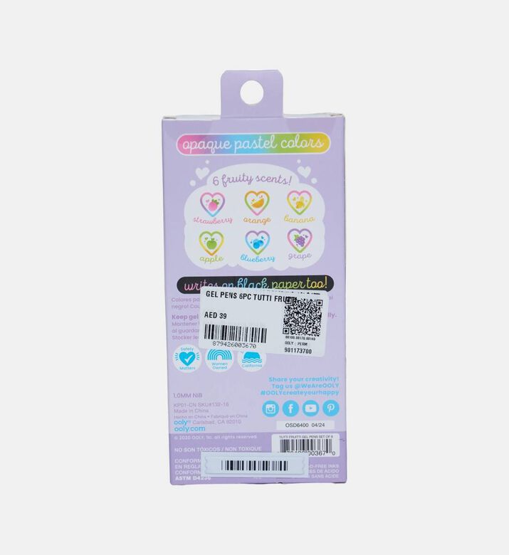 Tutti Frutti 6-piece Gel Pens Set