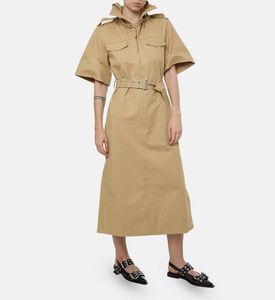 Ganni Classic High-neck Maxi Dress, Model View