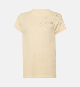 قميص أنيا مزين بحجر الراين