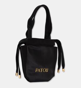 Patou Satin Drawstring Evening Pouch, Packshot View