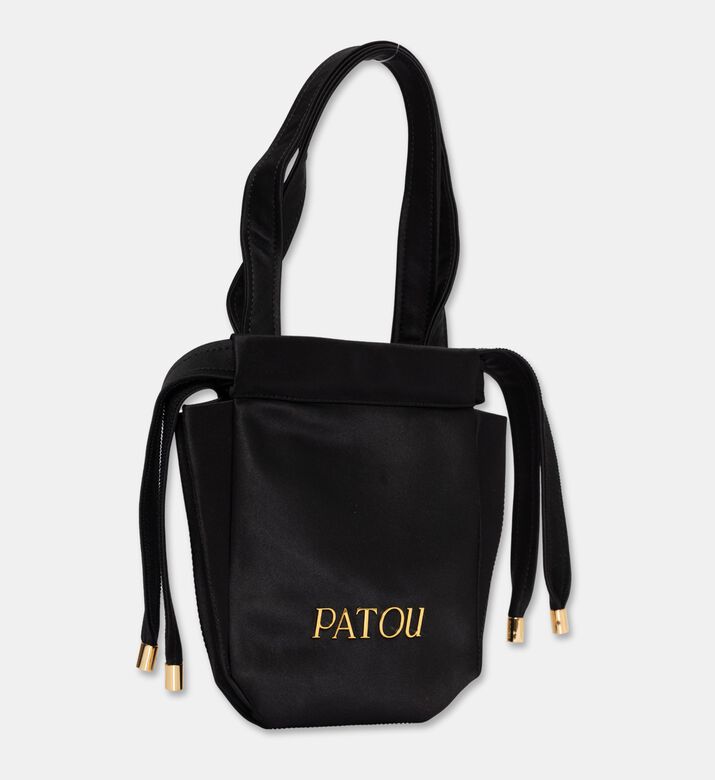 Patou Satin Drawstring Evening Pouch, Packshot View