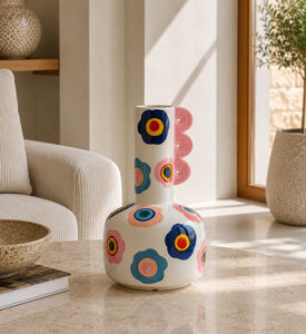 Que Rico Ceramic Rounded Base Vase, Packshot View