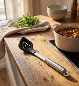 Rosle Round Handle Cooking Spoon, Model View