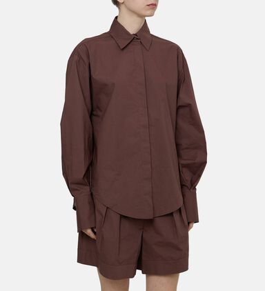 Cotton Button-down Poplin Shirt
