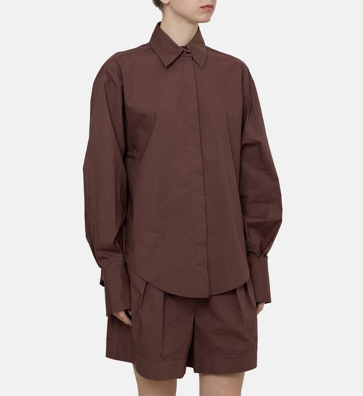 Cotton Button-down Poplin Shirt