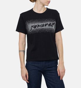 The Kooples Reversed Rhinestone Logo T-shirt, Model View