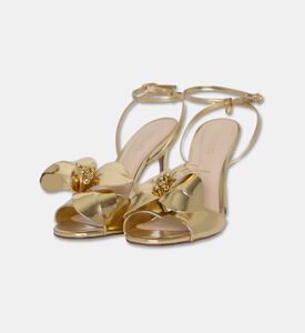 Arezzo Bow-detail High-heel Sandals, Gold, Eu-38, Packshot View