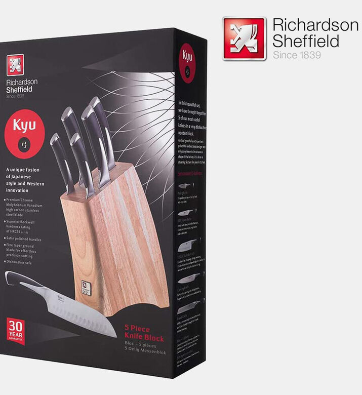 Kyu 5-piece Knife Block Set