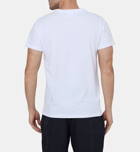 تيشيرت زافره قطن بشعار على الصدر