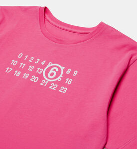 تيشيرت قطني قصير بطبعة أرقام