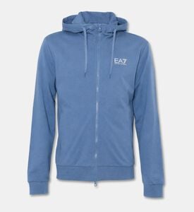 EA7 Cotton Relaxed-fit Sweatshirt, Blue, L, Packshot View