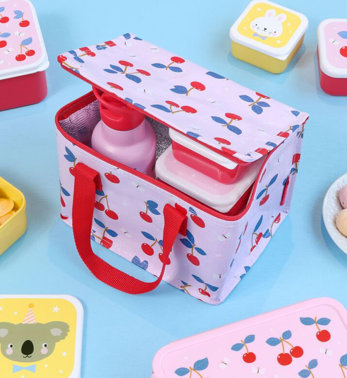 A Little Lovely Company Cool Bag 5.5l - Cherries, Packshot View
