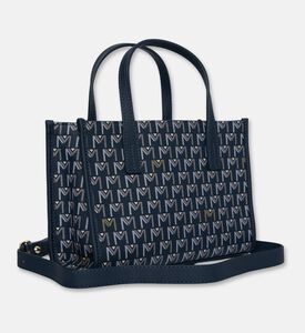 Maya.M The Baby Monogram Tote Bag Pouch Set, Navy, Packshot View