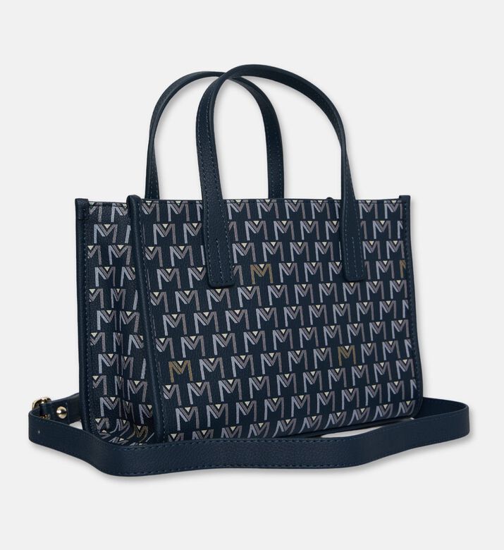 Maya.M The Baby Monogram Tote Bag Pouch Set, Navy, Packshot View
