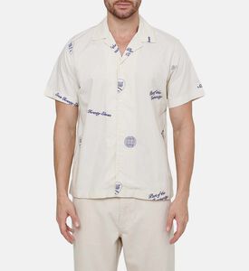 قميص بطبعة غرافيكية على كامله