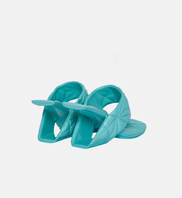 Geometric Quilted Leather Sandal