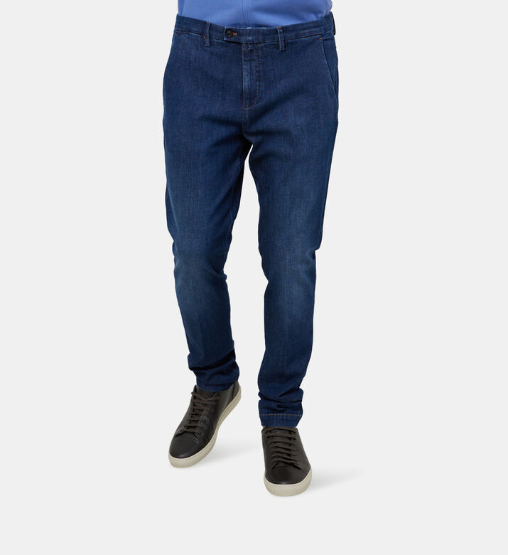Stretch Denim Chino Trousers Stretch Denim Chino Trousers