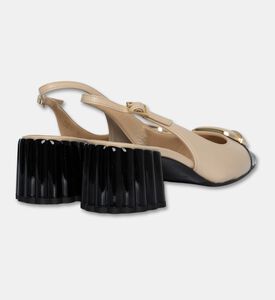 Baldinini Slingback Block-heel Cap-toe Pumps, Packshot View