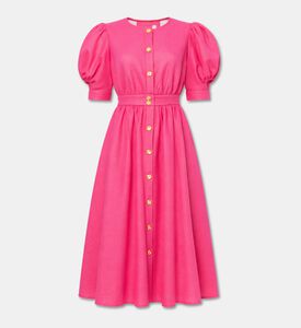 Poca and Poca Puffy Sleeve Flowing Maxi Dress, Packshot View