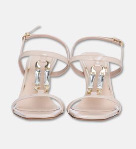 Albano Patent Leather Square-toe Sandals, Nude, Eu-36, Packshot View
