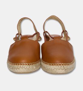 Salvi Lace-up Espadrille Wedge Sandal, Camel, Eu-41, Packshot View