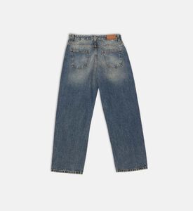 بنطال جينز واسع الساقين